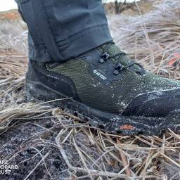 Ice crystals on Hi-Tec boots
